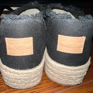 TOMS Black Espadrille Shoes